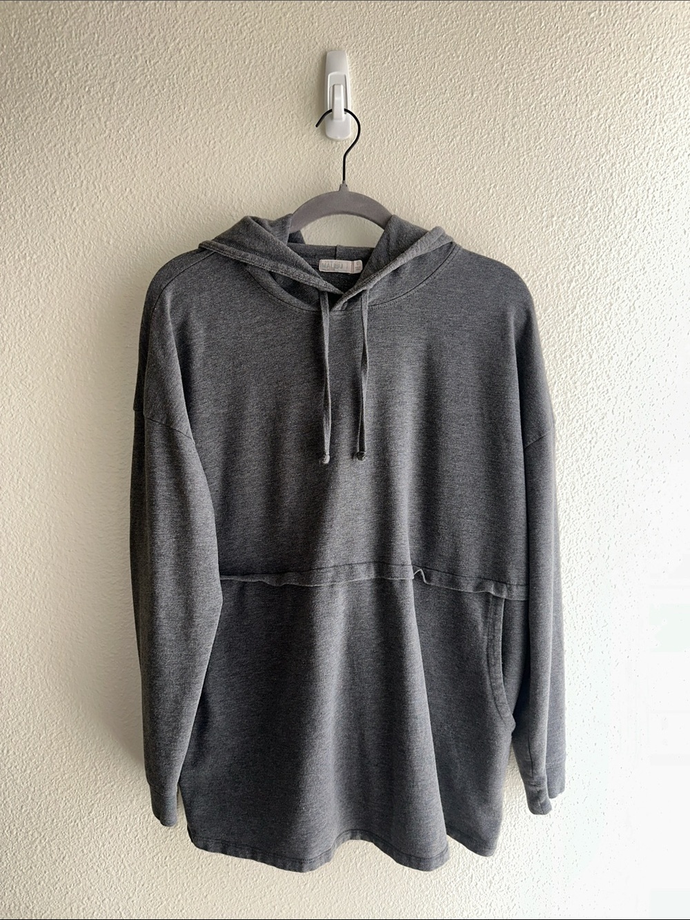 Barefoot Dreams | Malibu Collection Relaxed Dark Gray Pullover Hoodie | Mens L